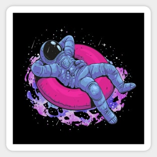 astronaut on vacation Sticker